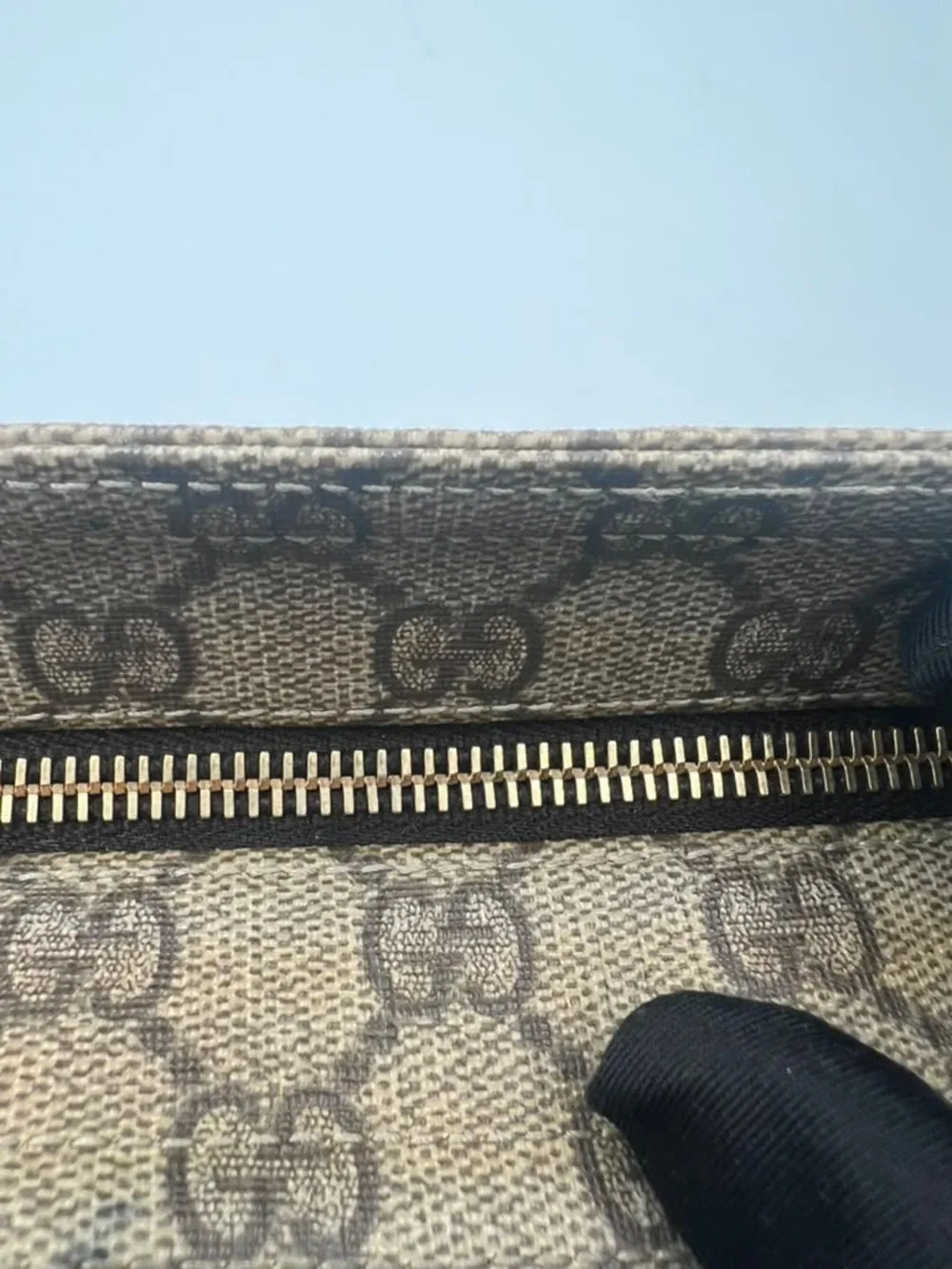 Designer Monogram Crossbody Bag in Brown